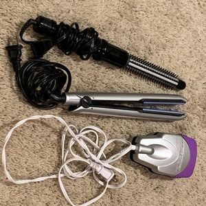 Curling iron.  Flat iron.  Hand Straightener.